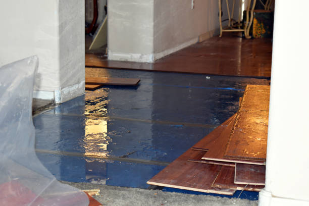 Professional Flood Damage Restoration technician working in Brookpark, OH